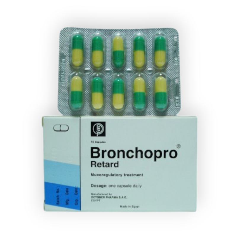 BRONCHOPRO RETARD 10 CAPSULES