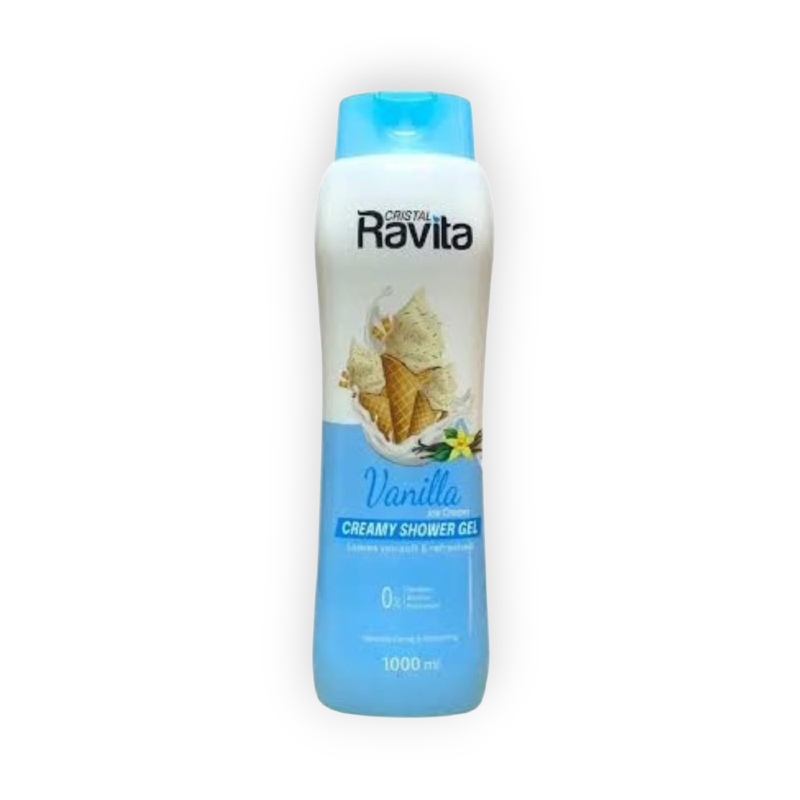 CRISTAL RAVITA  VANILLA CREAMY SHOWER GEL1000ML
