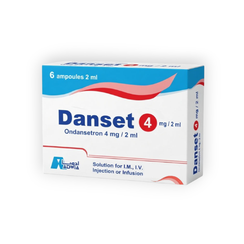 DANSET  4 MG  2 ML  6 AMP
