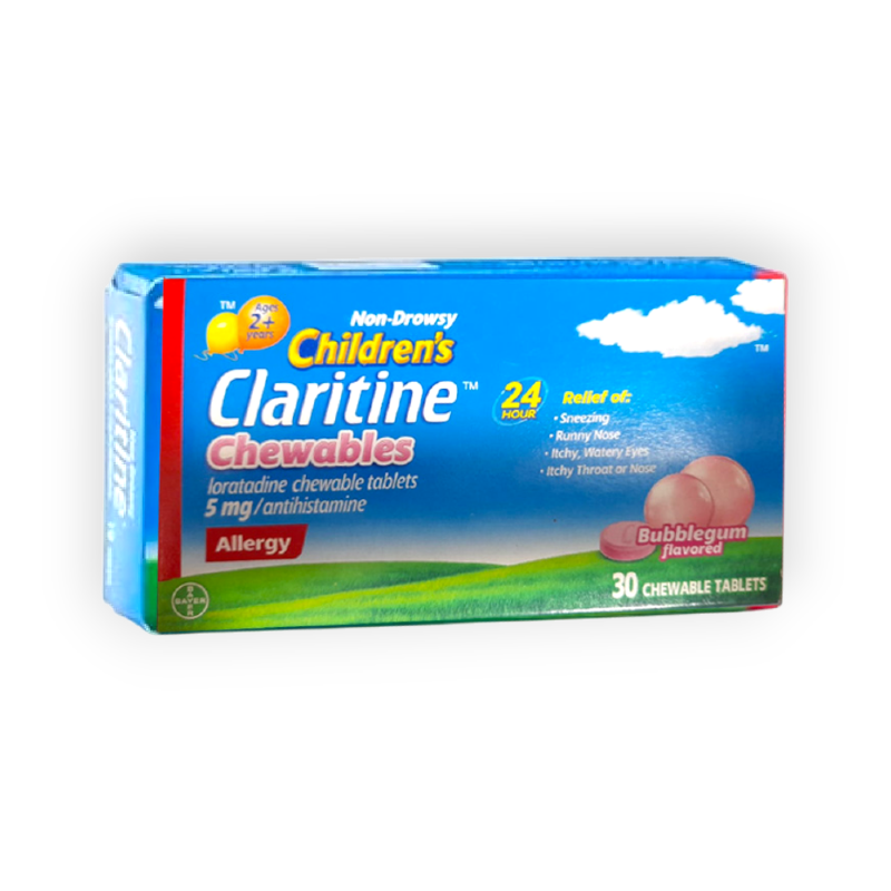 CLARITINE CHILDREN 5MG 30 CHEWABLE TAB