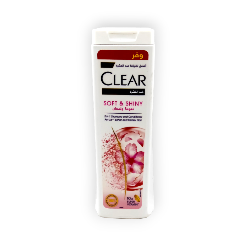 CLEAR SHAMPOO SOFT&SHINY  2IN1 F W 360ML