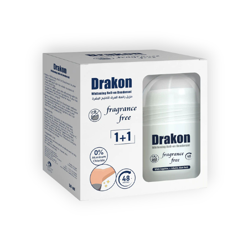 DRAKON WHITENING ROLL ON FRAGRANCE FREE 1+1 OFFER