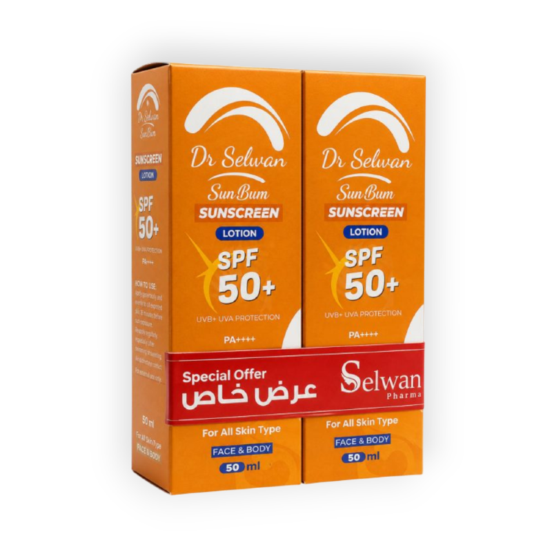 DR SELWAN SUNSCREEN LOTTION 1+1 50GM
