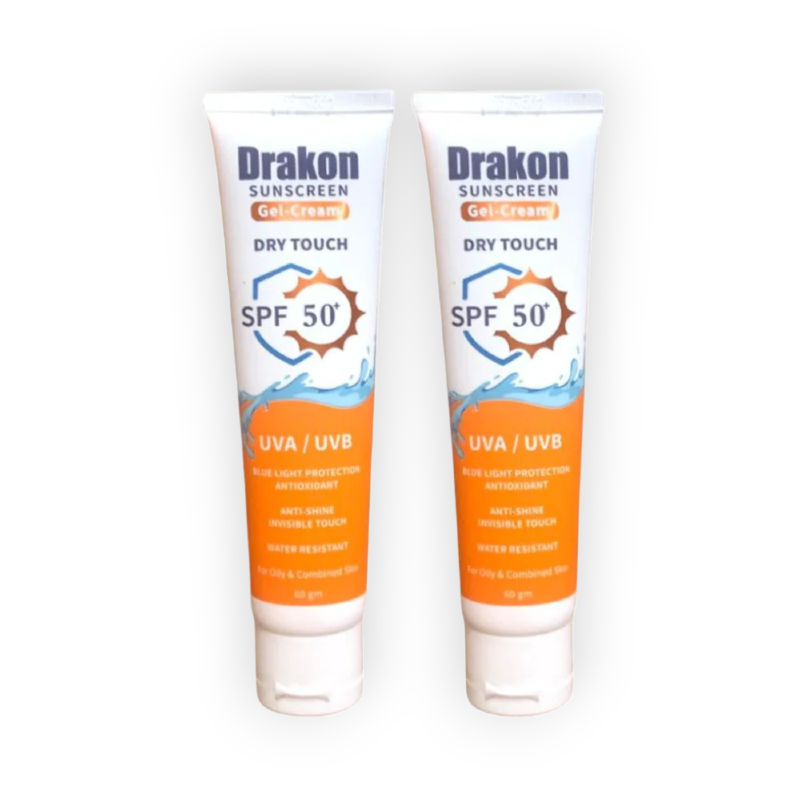 DRAKON SUNSCREEN GEL CREAM 60ML 1+1 OFFER