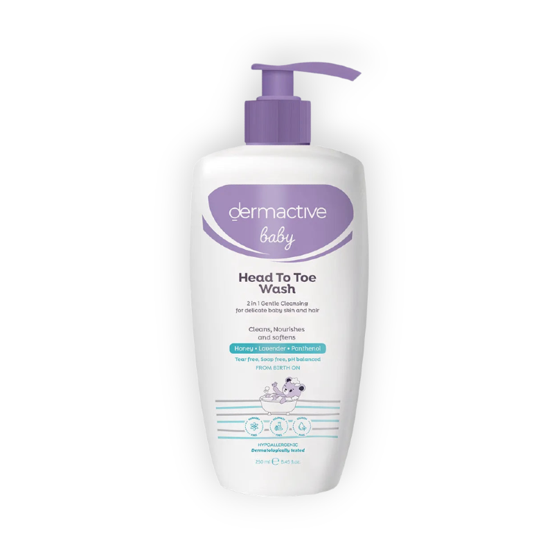 DERMACTIVE BABY HEAD TO TOE WASH 250ML