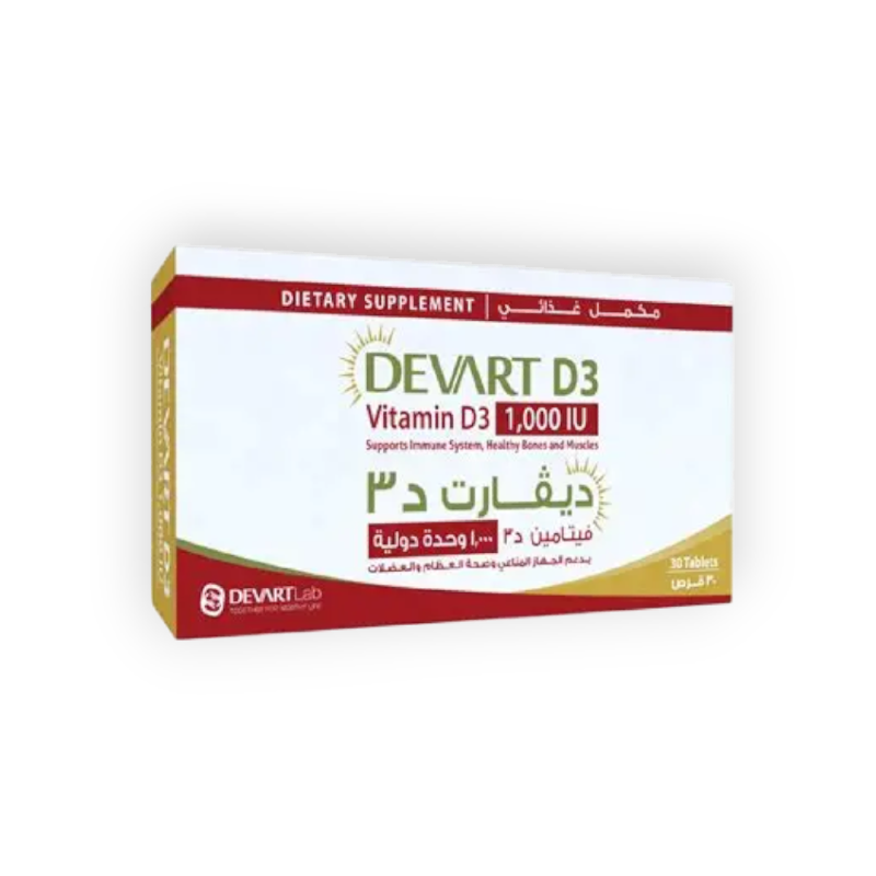 DEVART D3 1000 MG 30 TAB