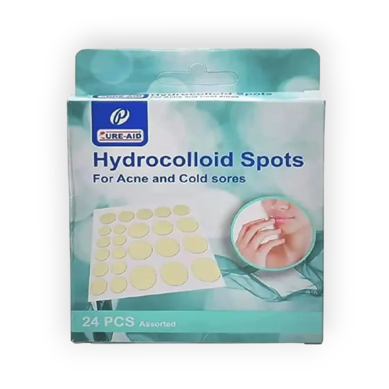 CURE-AID HYDROCOLLOID SPOTS 24 PCS حبوب