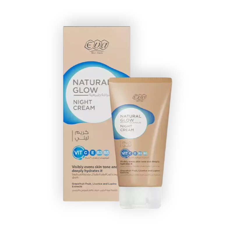 EVA SKIN CARE NATURAL GLOW NIGHT CREAM 50G & FACIAL WASH COMB SKIN 100G