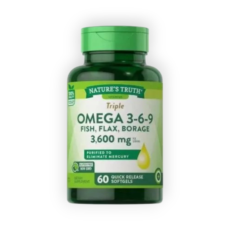 TRIPLE OMEGA 3 .6. 9    60 SOFTGELS  NATTURE'S