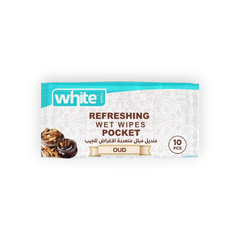 WHITE WIPES POCKET (OUD) 10 PCS