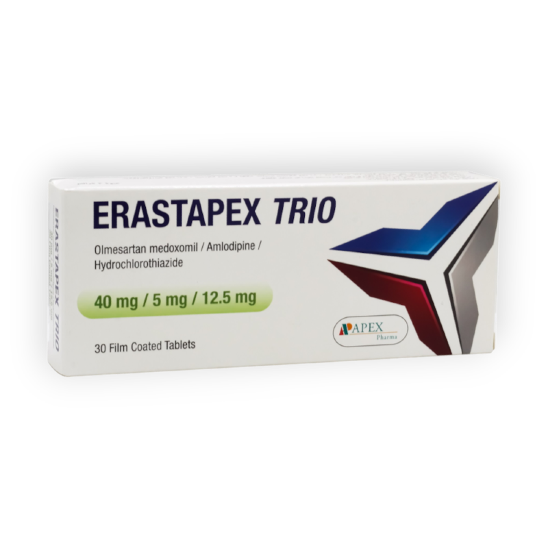 ERASTAPEX TRIO  40 MG  5 MG  12.5 MG 30 TAB س ج