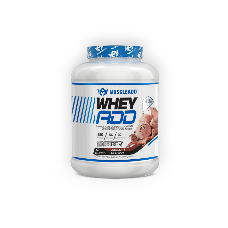 MUSCLE ADD WHEY ADD 60SERV 2100G CHOCOLATE ICE CREAM