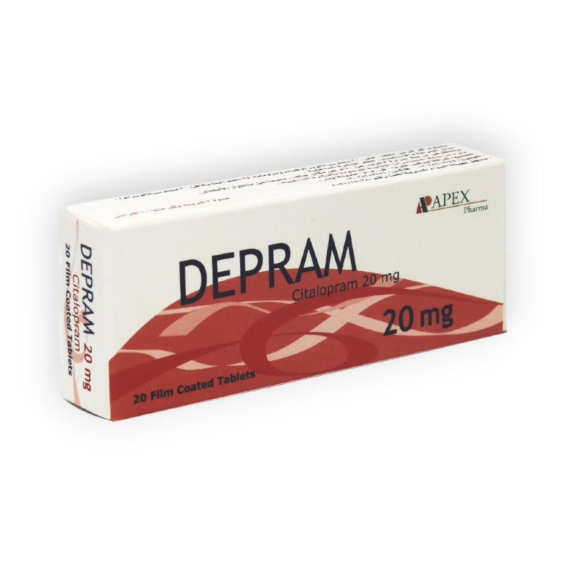 DEPRAM 20 MG   20 TAB  س ج