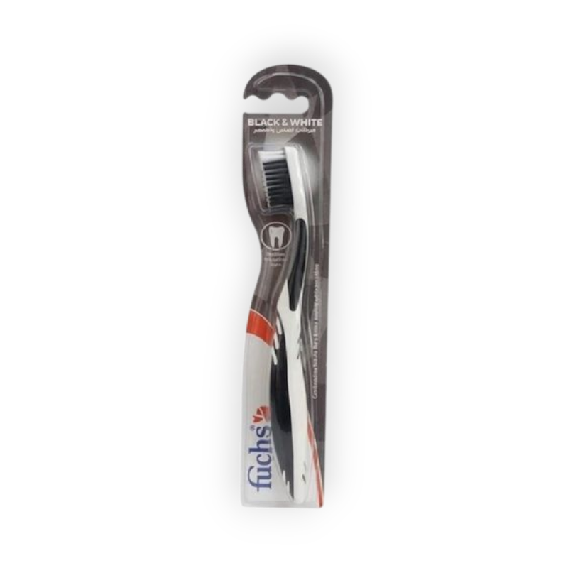 FUCHS TOOTHBRUSH BLACK&WHITE SOFT