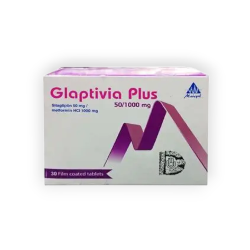 GLAPTIVIA  PLUS 50 MG   1000 MG  30 TAB س.ج