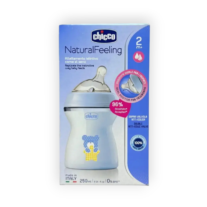 CHICOO NATURAL FEELING +2M (BLUE) 250MLببرونة (53640)
