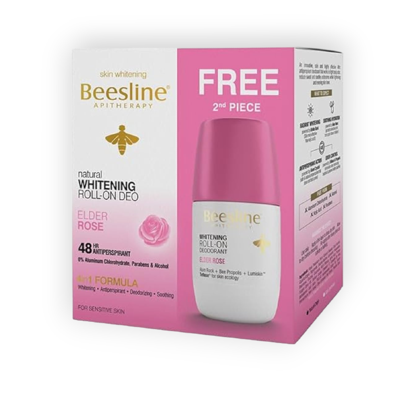 BEESLINE WHITENING ROLL ON (ELDER ROSE) 50ML1+1 OF