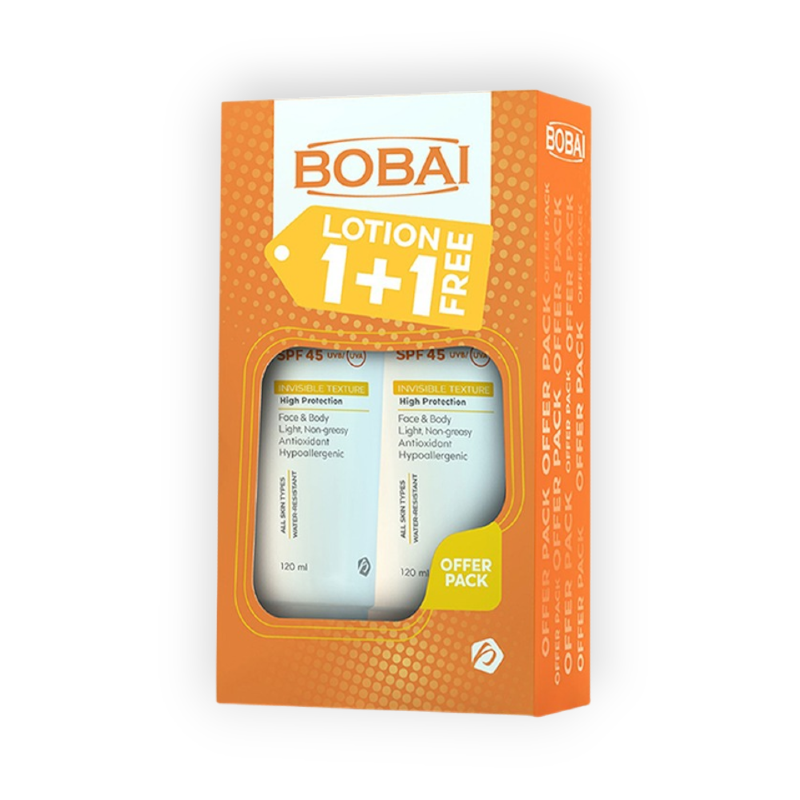 BOBAI SUN SCREEN LOTION 1+1 OFF SPF45 120ML