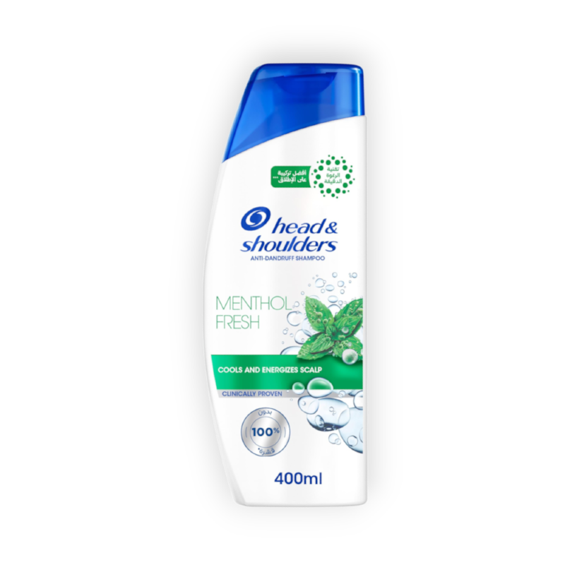 HEAD&SHOULDERS SHAMPOO MENTHOL REFRESH 400 ML