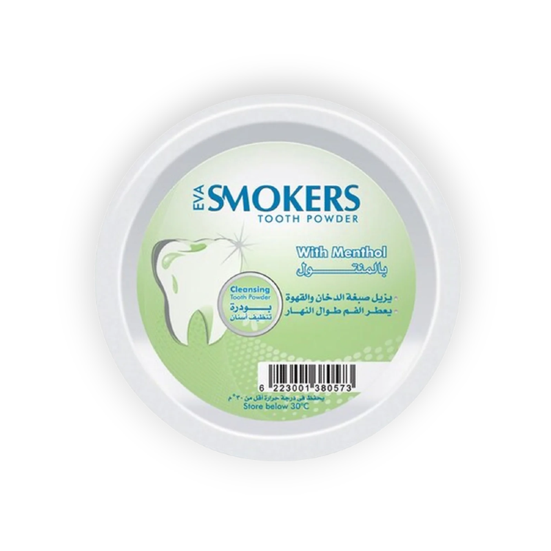 EVA SMOKERS TOOTHPOWDER 45GM منتول