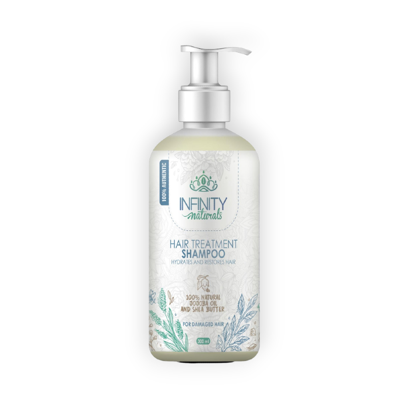 INFINTY NATURALS SHAMPOO VIRGIN JOJOBA OIL & SHEA BUTTER 300ML