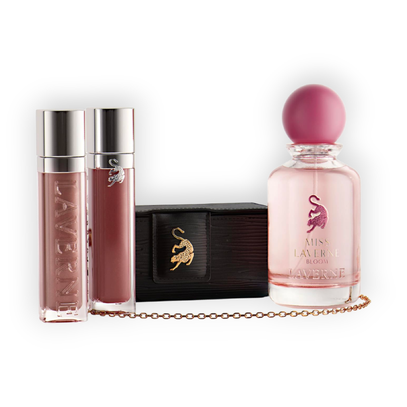 LAVERNE RIYADH PARFUM BLOOM 100ML+(2 PCS LIP GLOSS +MINI BAG)