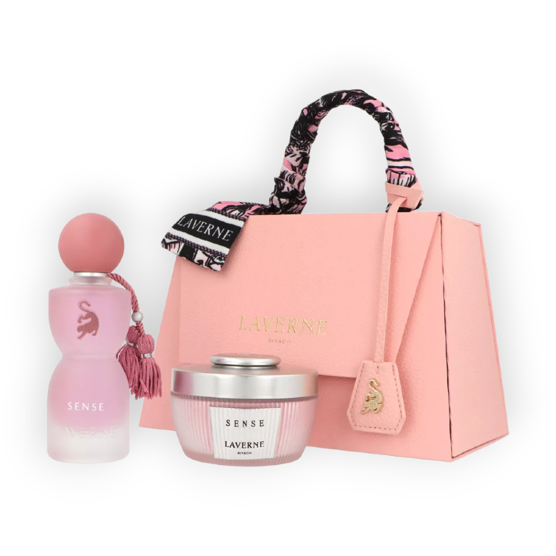 LAVERNE RIYADH SENSE 75ML + POWDER PACK PERFUME+ BAG )GIFT BOX