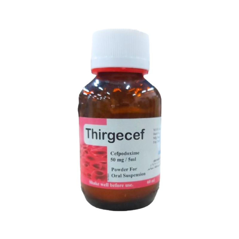 THIRGECEF ORAL SUSPENSION 50 MG 60 ML