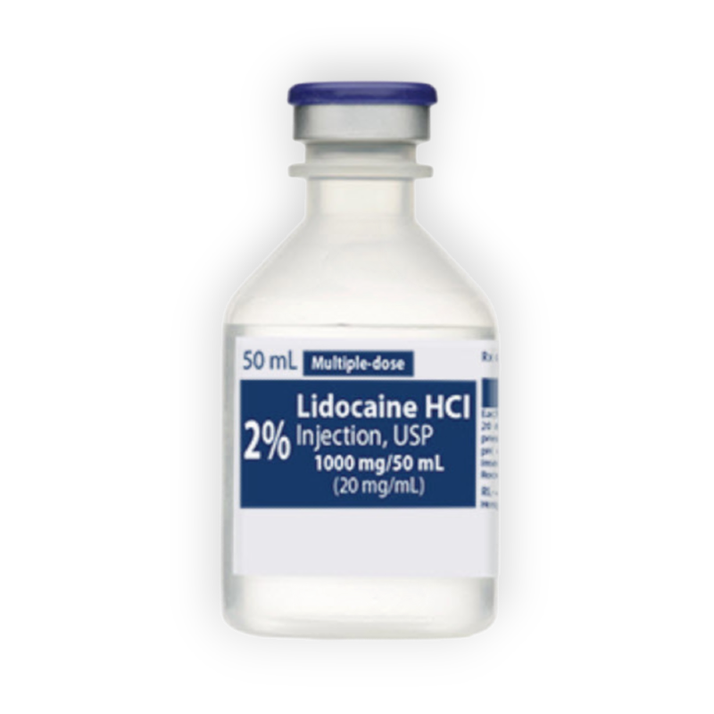 LIDOCAINE INJECTION 2 ML 50 ML 1 VIAL