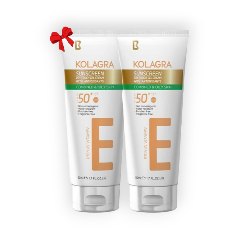 KOLAGRA SUNSCREEN GEL CR SPF50+ 50ML (1+1) OFFER