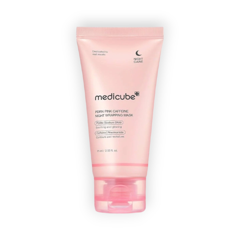 MEDICUBE PDRN PINK CAFFEIEN NIGHT WARPPING MASK 75,L