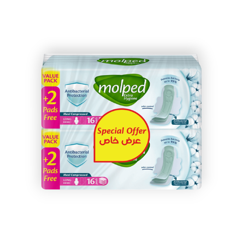 MOLPED ANTI-BACTERIAL LONG 16PCS (1+1)OFFER