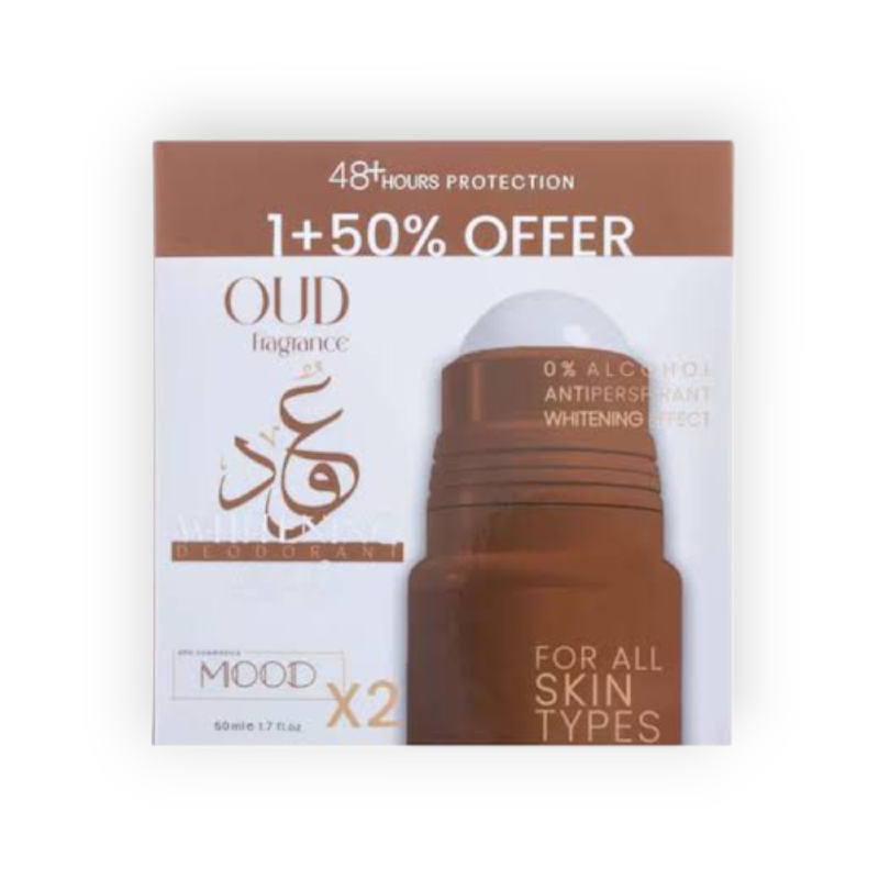 MOOD WHITENING ROLL-ON (OUD) OFFER 1+50% 60 ML