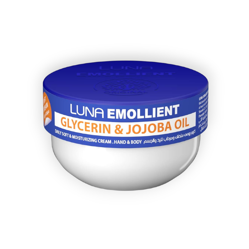 LUNA EMOLIENT CREAM (GLYCERIN&JOJOBA OIL) 160GM