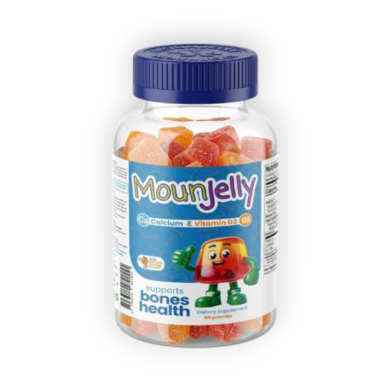 MOUNJELLY CALCIUM& VITAMIN D 3 60GUMMIES