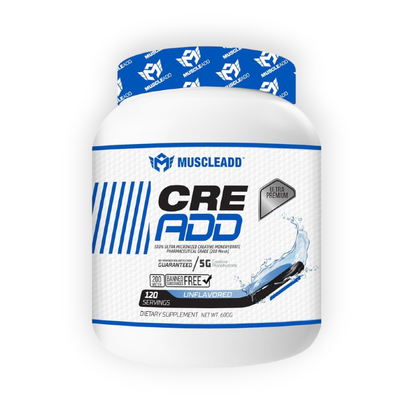 MUSCLE ADD CRE ADD 120SERV 600G UNFLAVORED