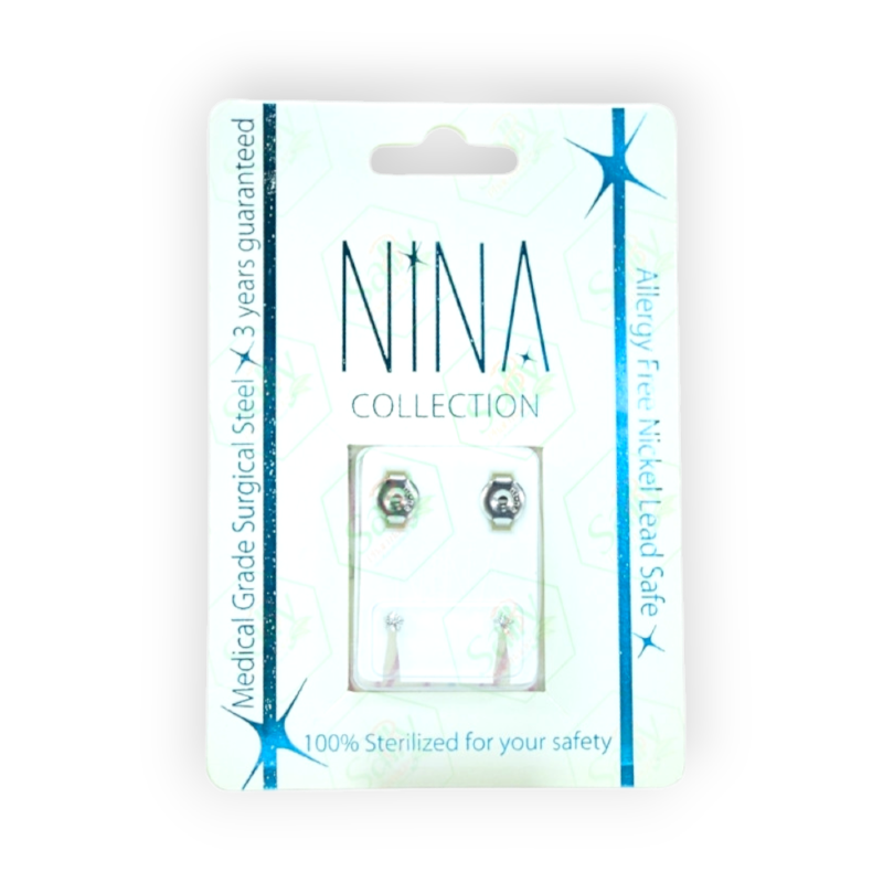 NINA WHITE SHAPES HEART REGULAR (5037) حلق