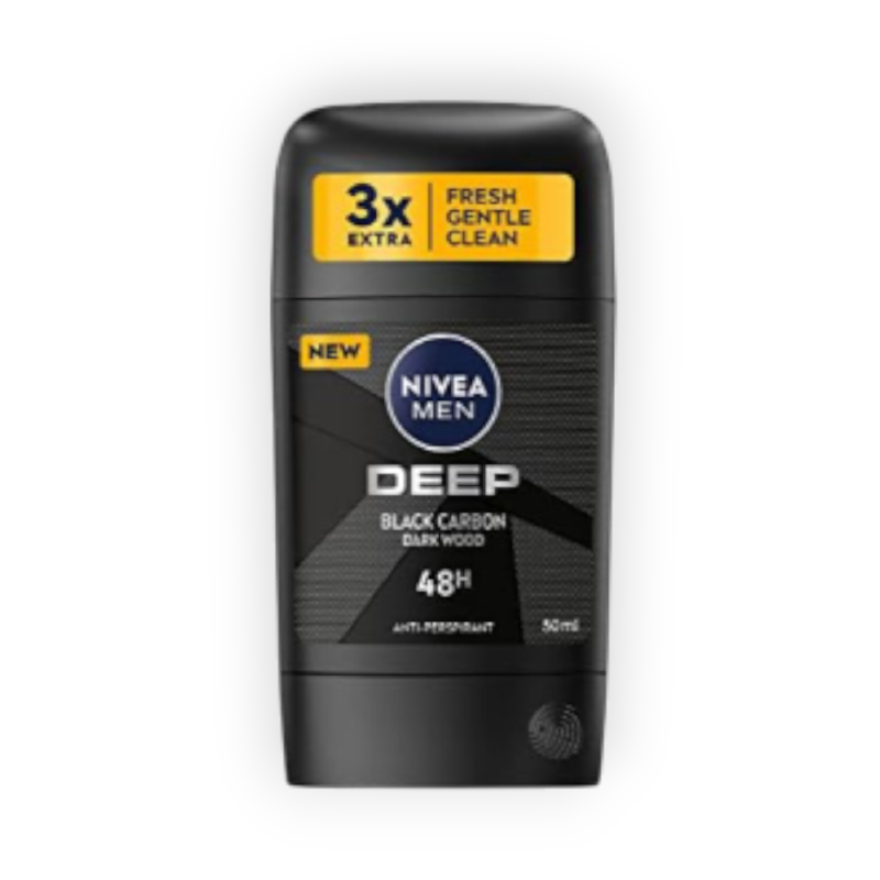 NIVEA DEOD STICK (DEEP BLACK ) 3IN1 F M 50ML