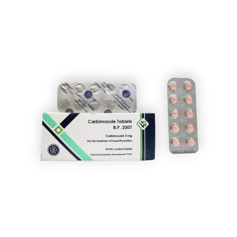 CARBIMAZOLE 5 MG 50 TABLET
