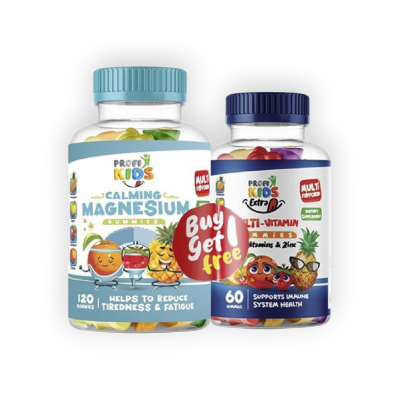 PROFI KIDS MAGNESIUM 120GUM + PROFI EXTRA 60G(FREE)