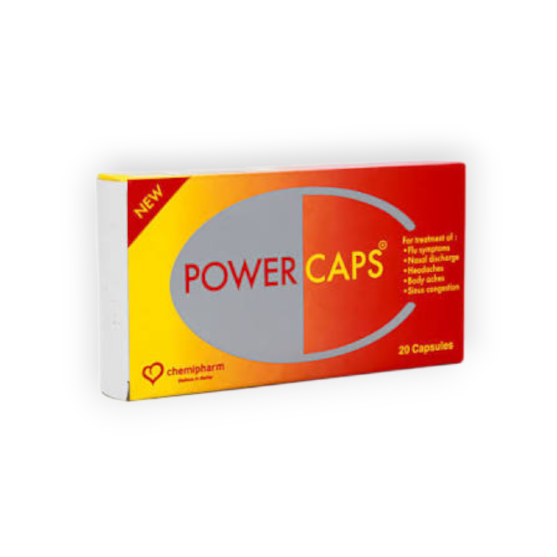 POWER CAPS 20 CAP  س ج