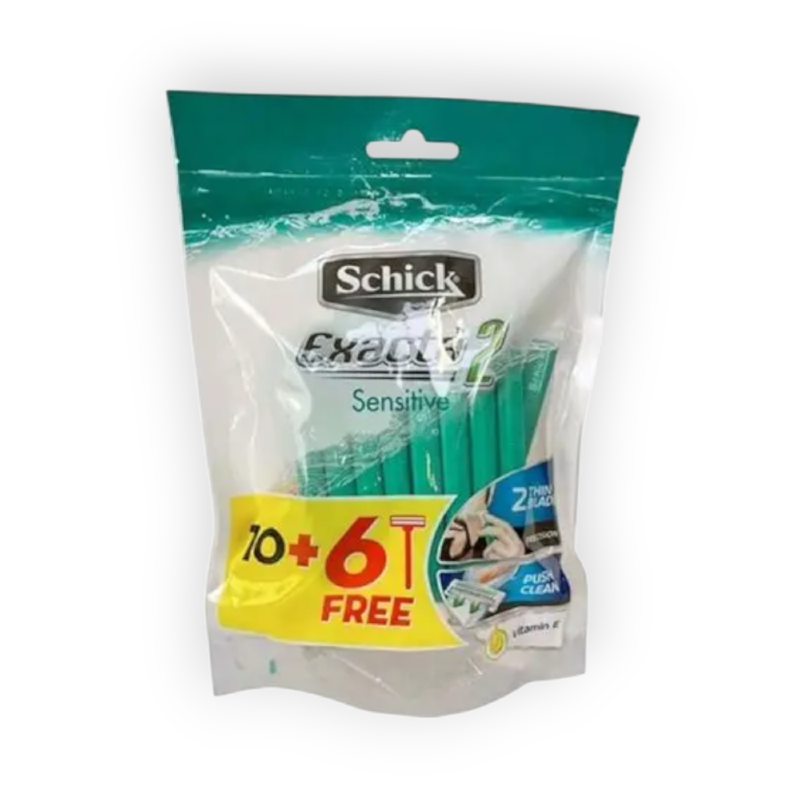 SCHICK EXACTA 2 SENSITIVE F MEN 10+6FREE