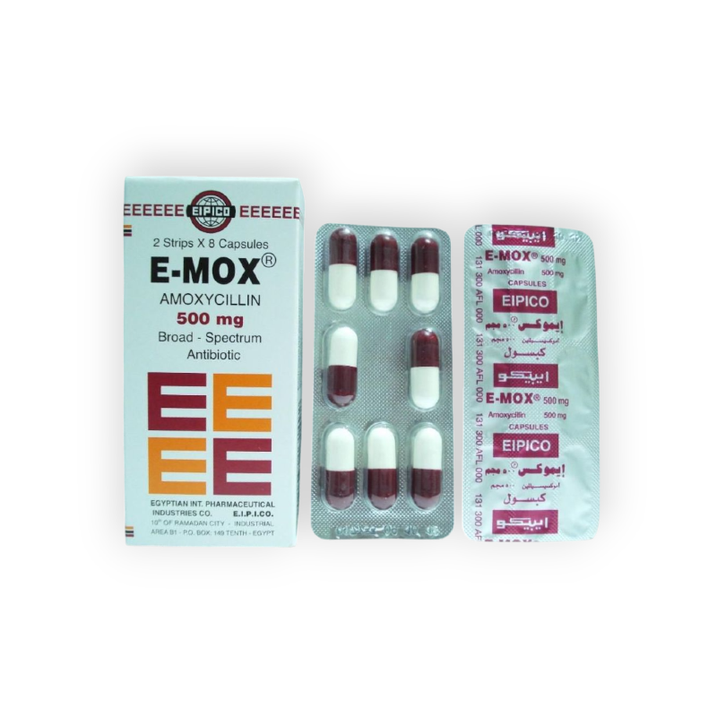 E-MOX 500 MG 16 CAPSULES