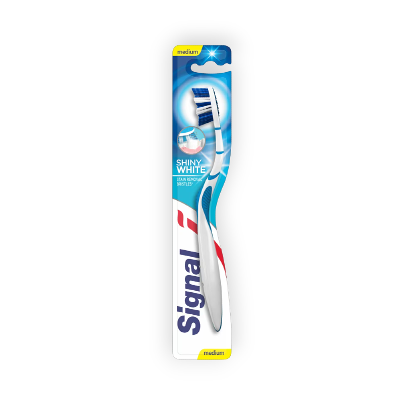 SIGNAL TOOTHBRUSH SHINY WHITE MEDIUM