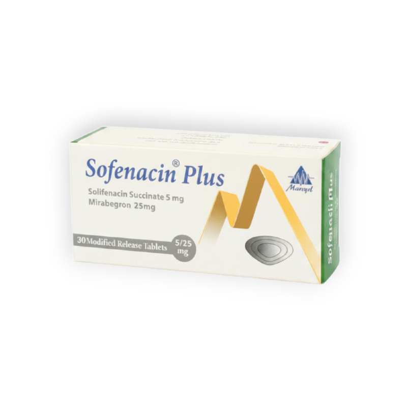 SOFENACIN  PLUS 25-5 MG 30 TAB