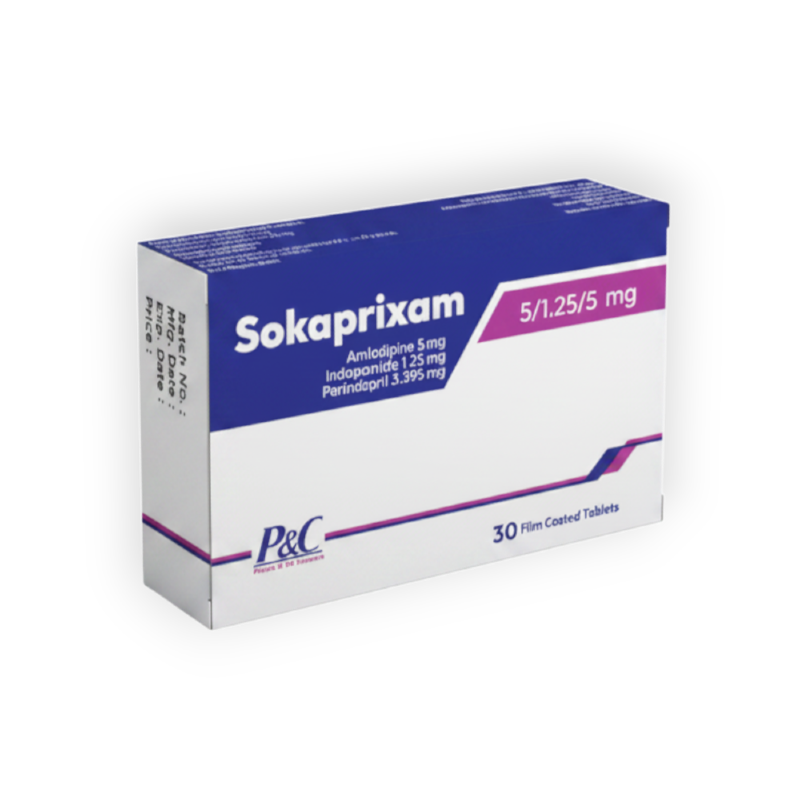 SOKAPRIXAM 5 / 1.25 / 5 MG 30 TAB