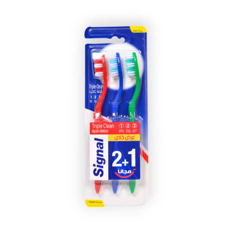 SIGNAL TOOTHBRUSH TRIPLE CLEAN MEDIUM (2+1)