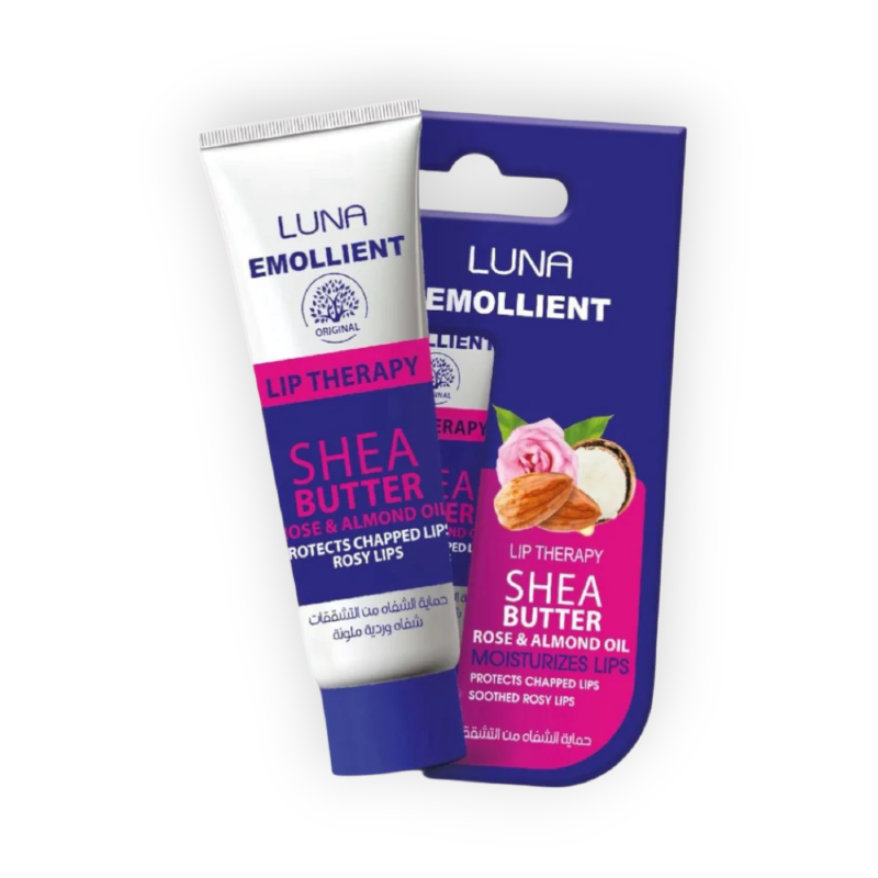 LUNA EMOLIENT LIP MOISTURIZING ROSE&ALMOND OIL 10G