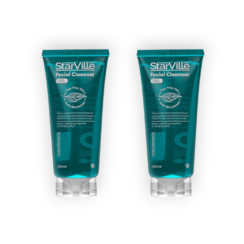 STARVILLE FACIAL CLEANSER GEL (GREEN) 200ML 1+50% OFFER