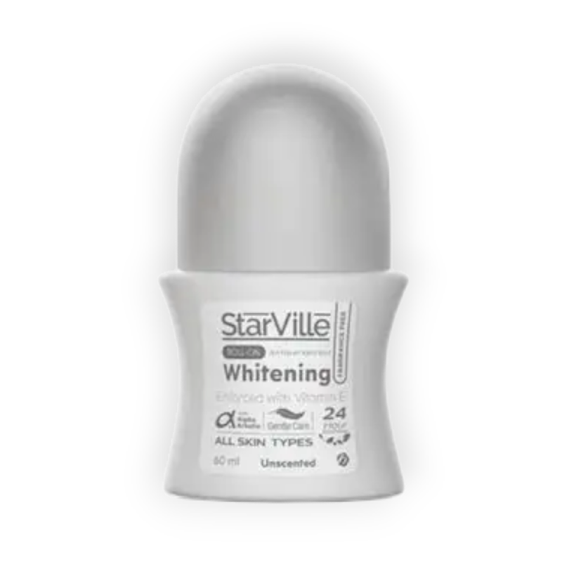 STARVILLE ROLLON WHITENING FRAGRANCE FREE 60ML 1+1